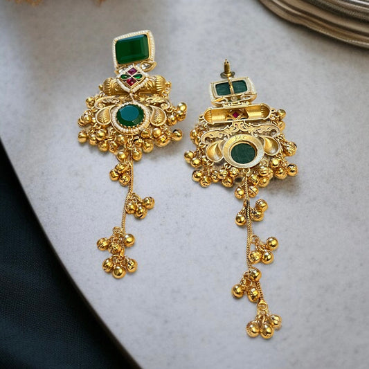 Designer Brass Ghungroo Earrings