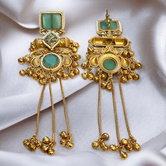 Designer Brass Ghungroo Earrings