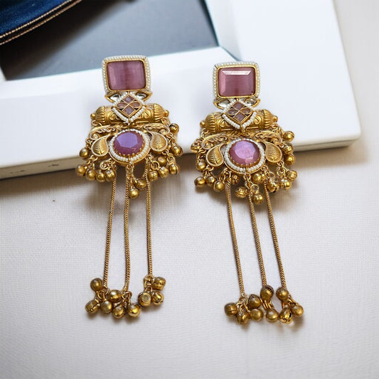 Designer Brass Ghungroo Earrings