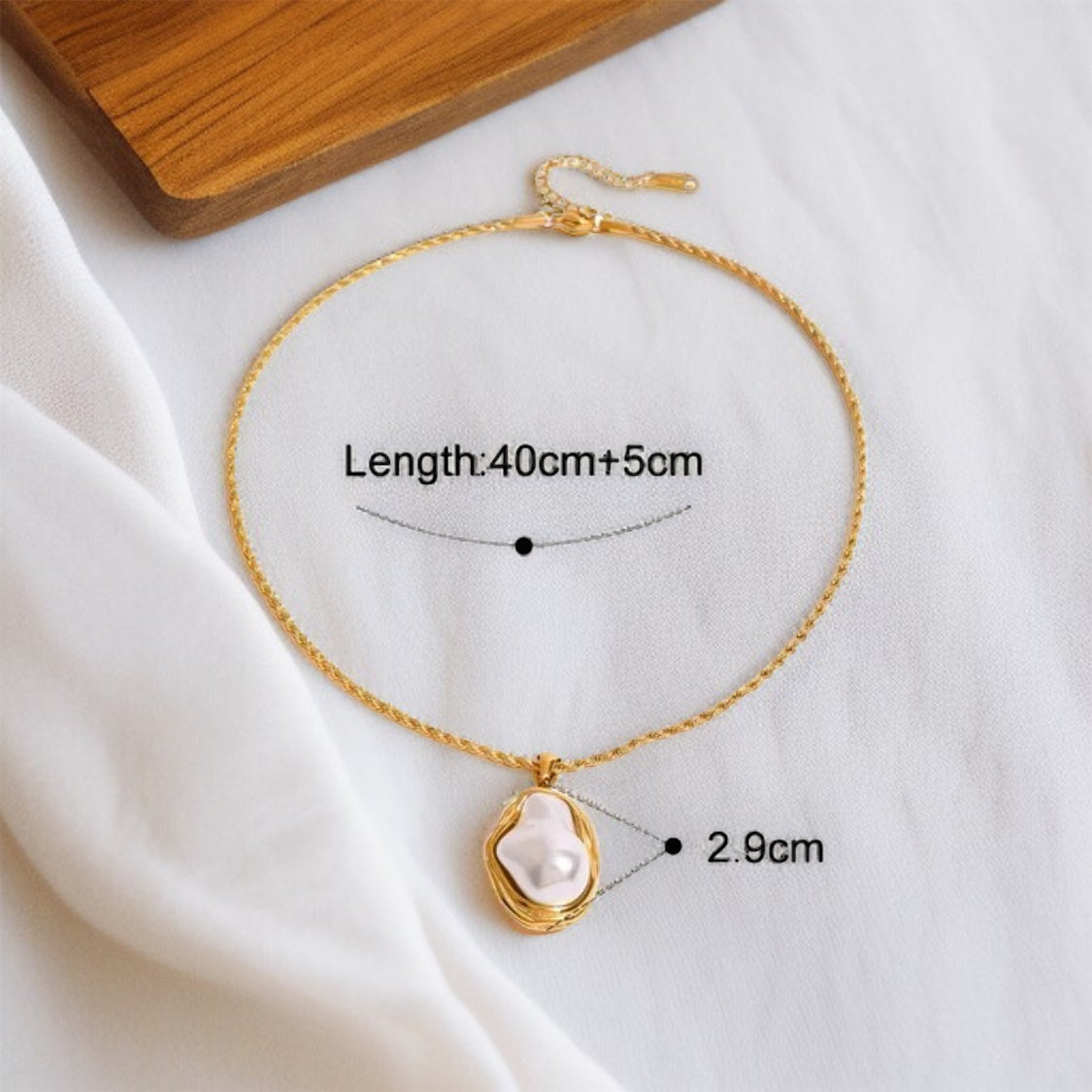 Baroque Pearl Chain Bracelet