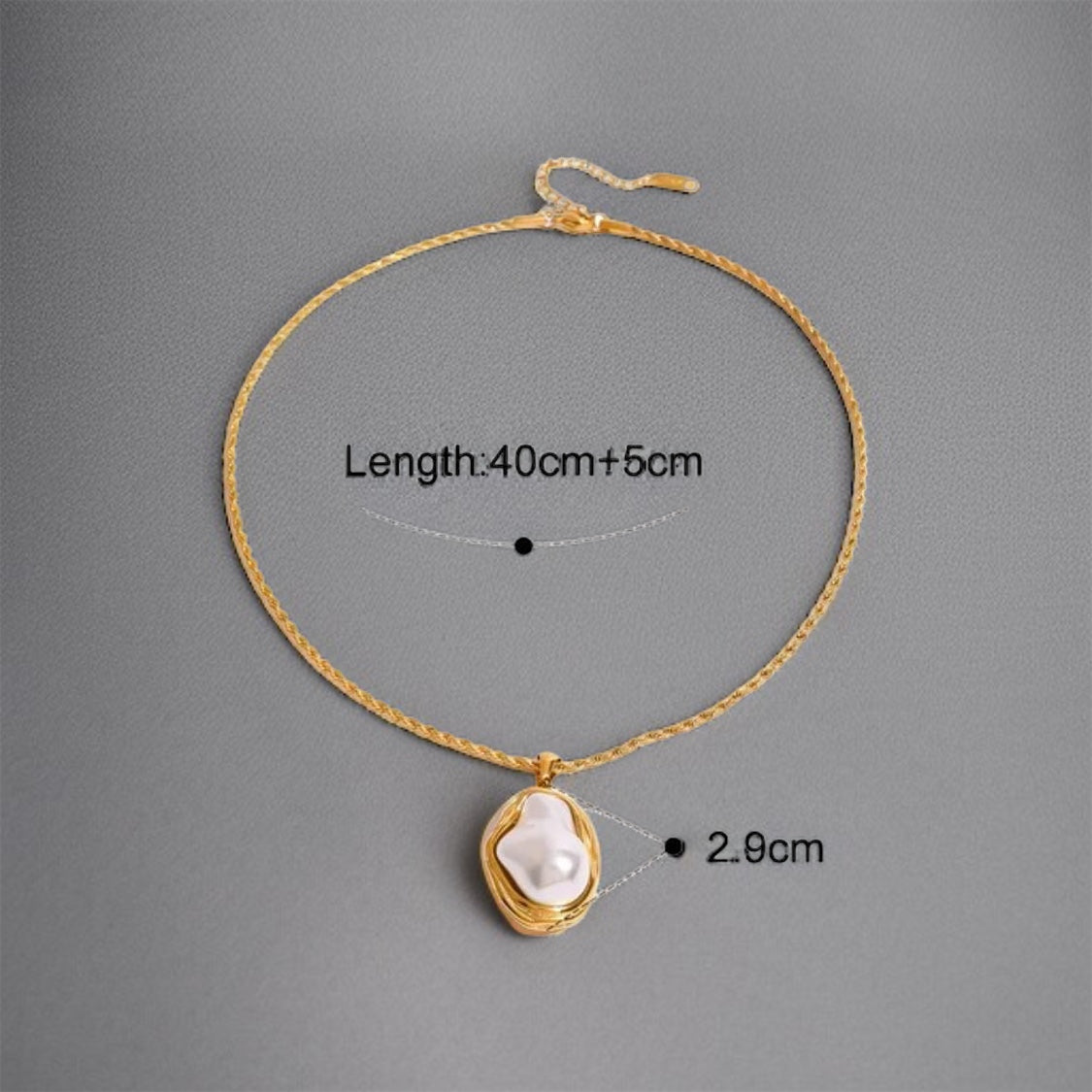 Baroque Pearl Chain Bracelet