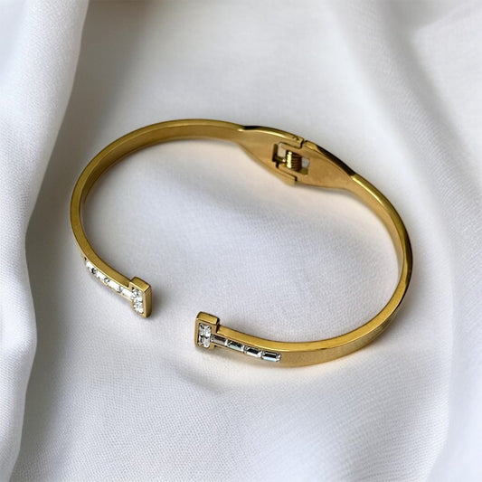 AD Studded Cuff Bracelet