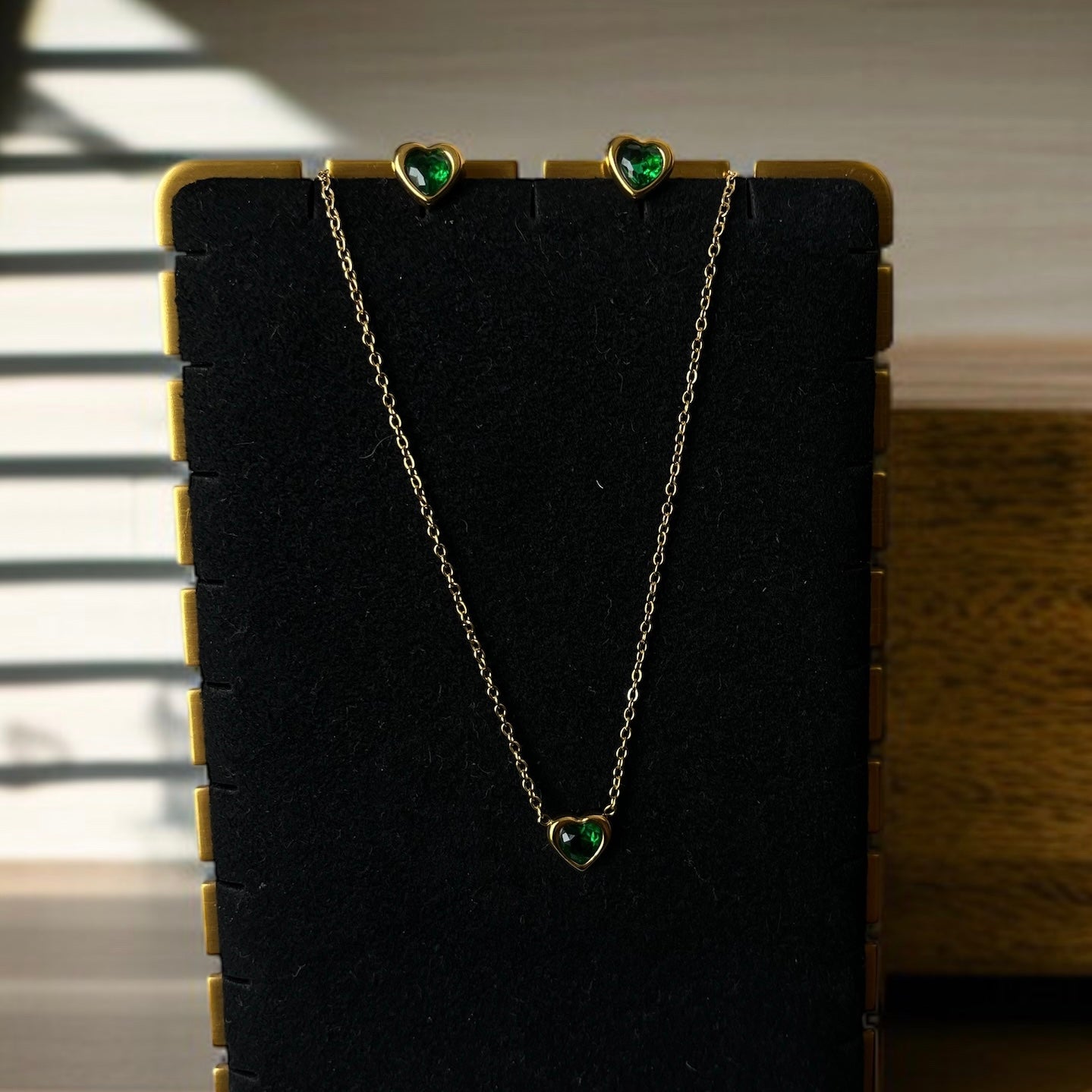 Pendant Studs Necklace Combo