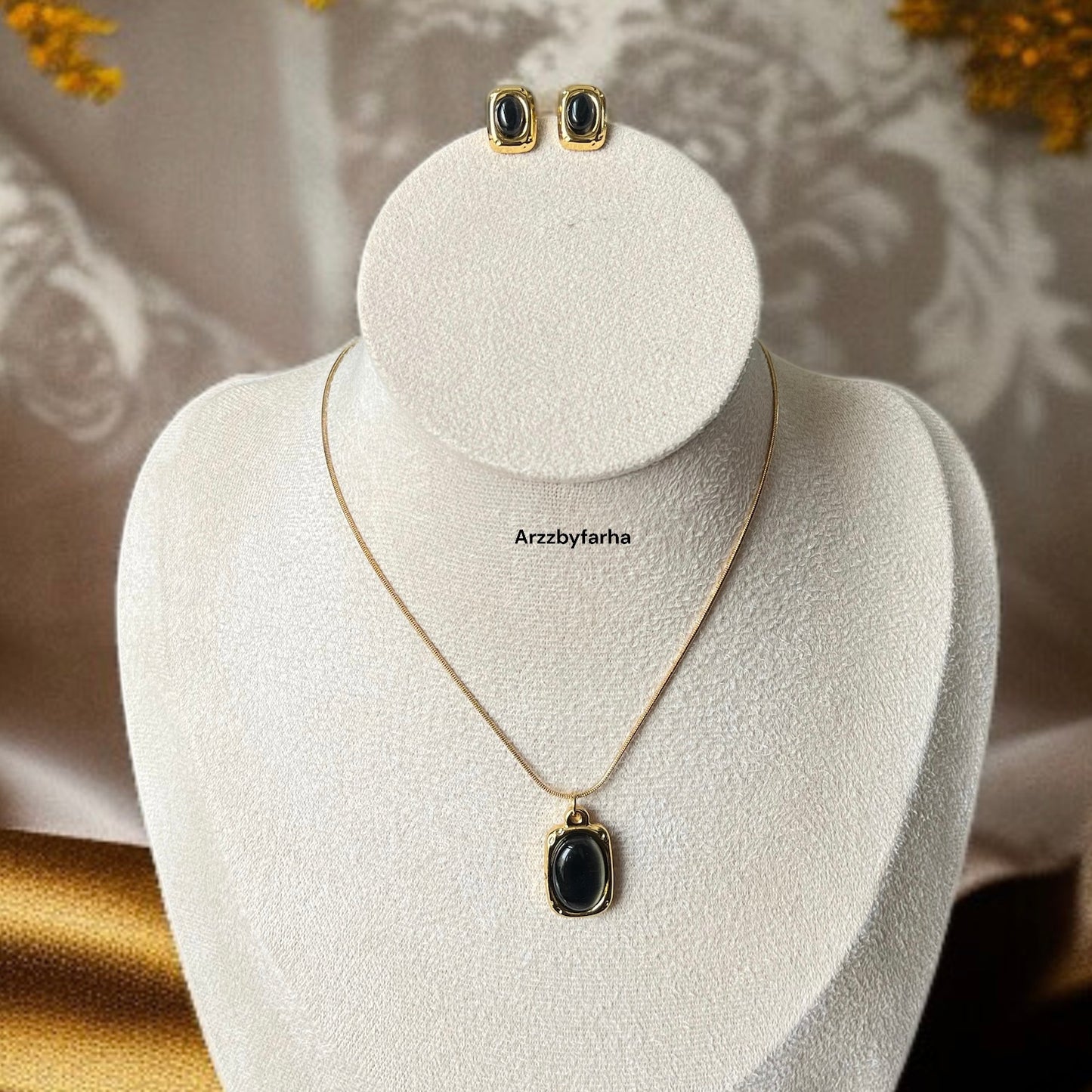Pendant Studs Necklace Combo