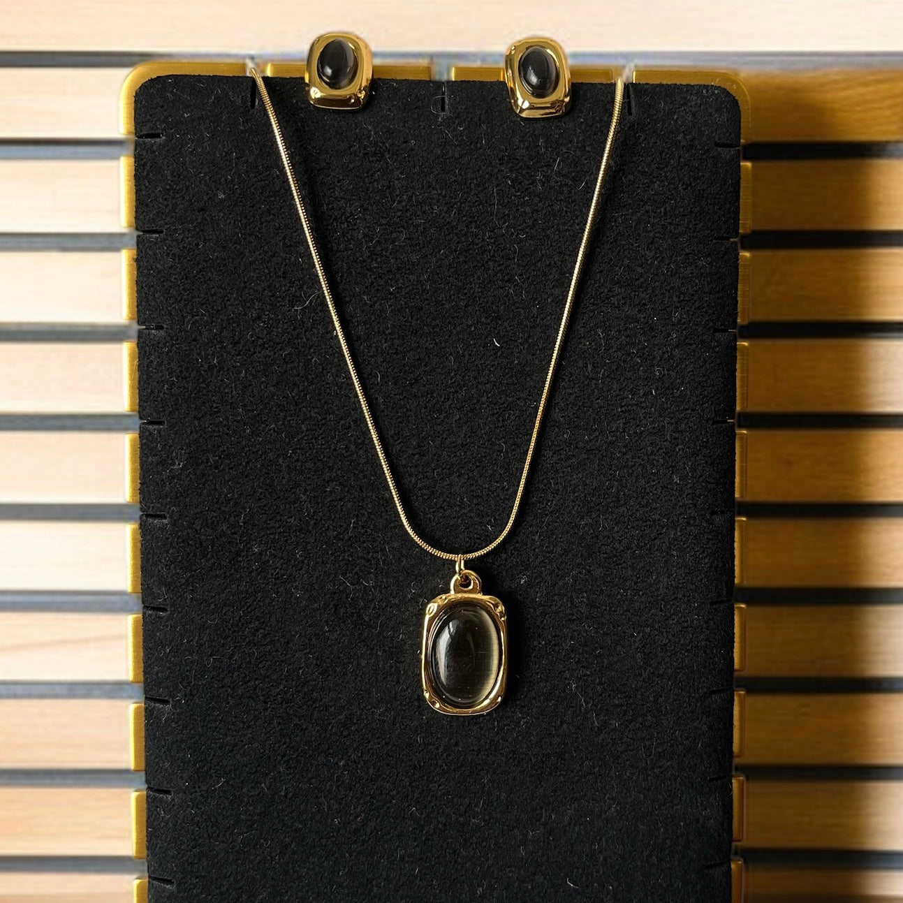 Pendant Studs Necklace Combo