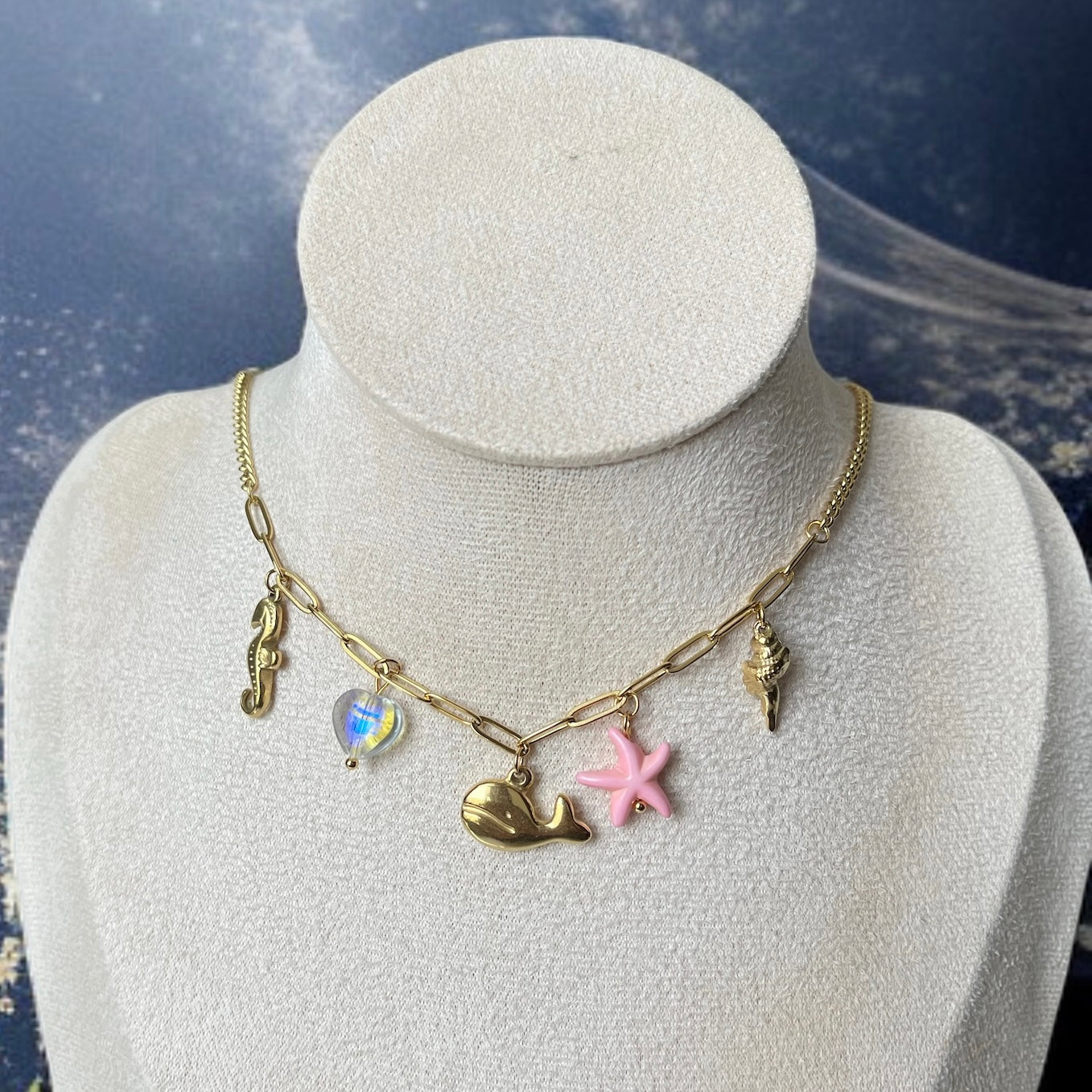 Fish Charms Chain Necklace