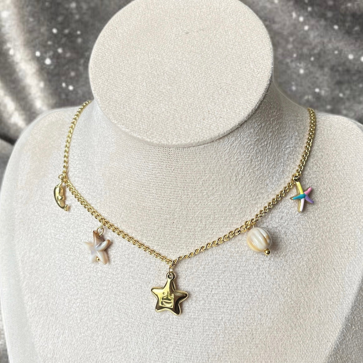 Star Charms Chain Necklace