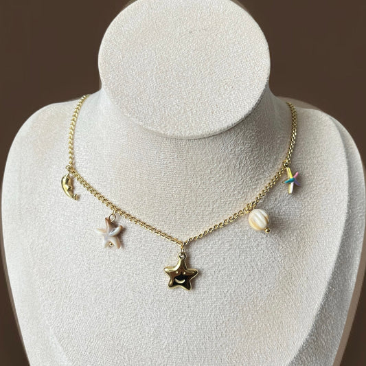 Star Charms Chain Necklace