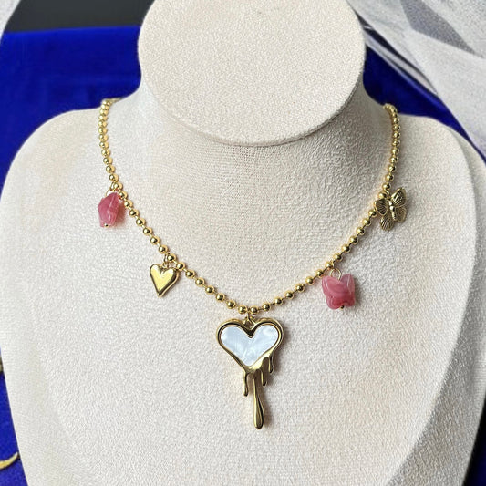 Heart Charms Chain Necklace