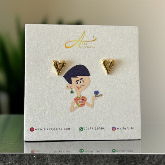 Small Heart Studs Earring