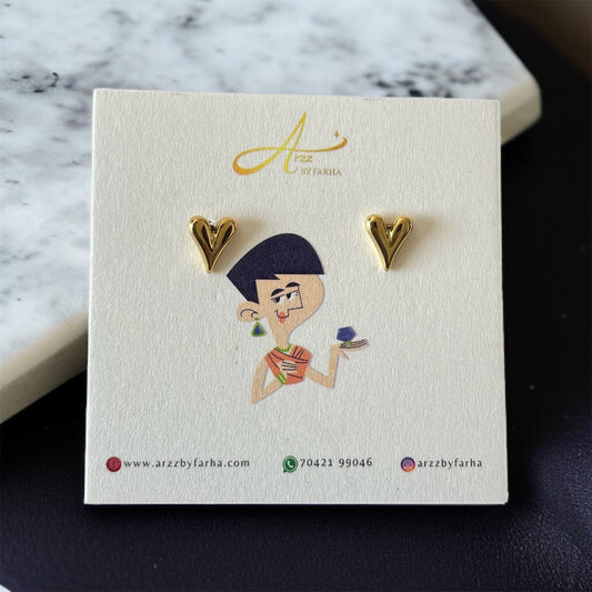 Small Heart Studs Earring