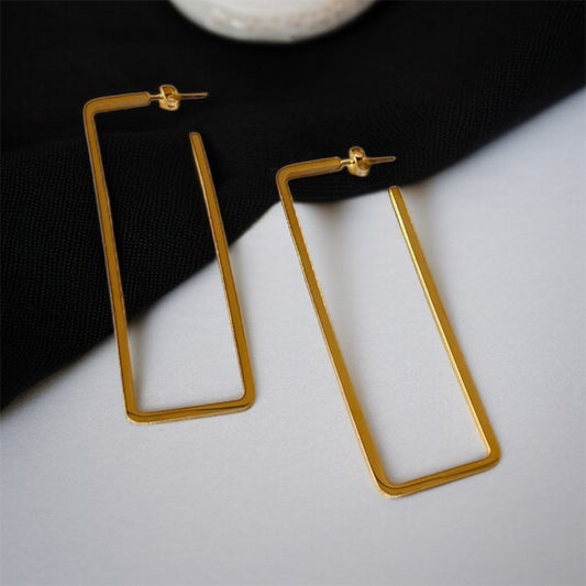 Rectangle Hoop Earrings