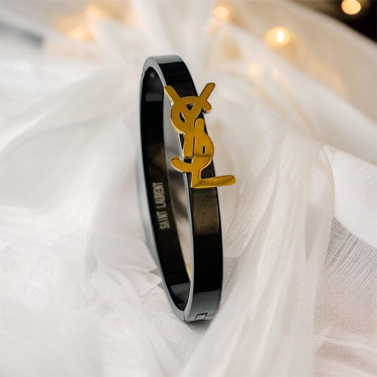 Brand Inspired Black Bracelet