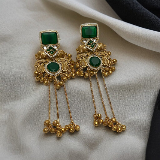 Designer Brass Ghungroo Earrings