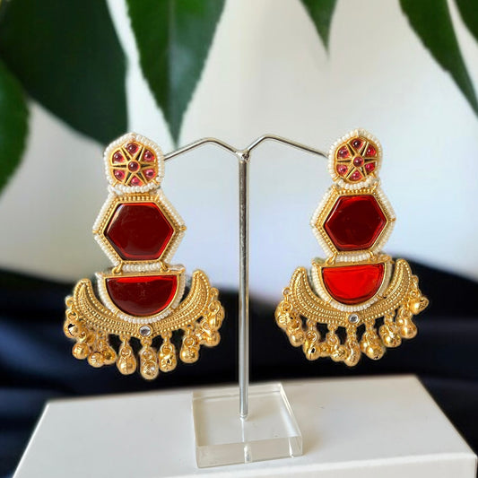Designer Ghungroo Danglers Earrings