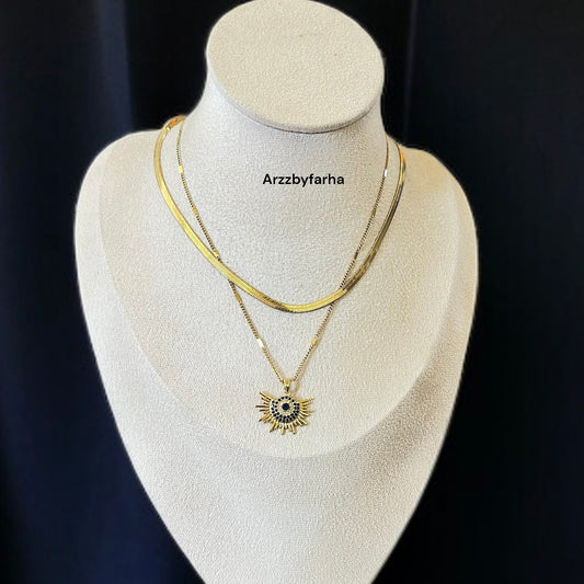 Double Layered Chain Necklace