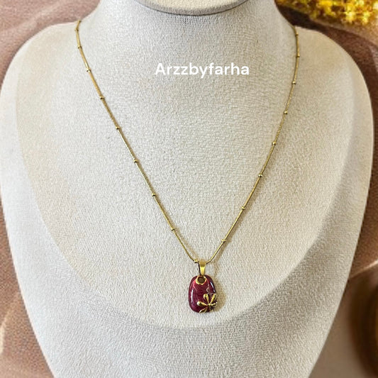 Wine Pendant Chain Necklace