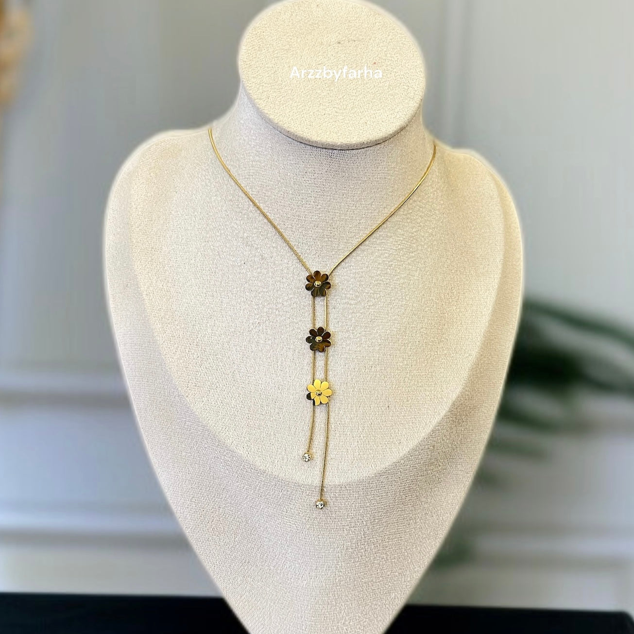 Clover Drop Chain Necklace