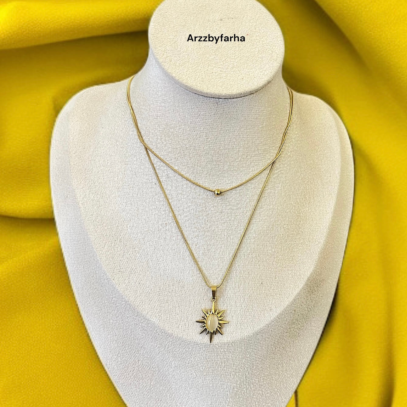 Layered Sunshine Chain Necklace