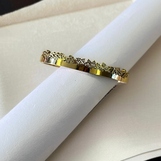 AD Studded Cuff Bracelet