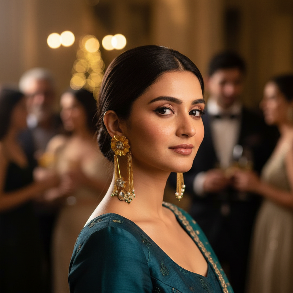 2 in 1 Flower Moissanite Earrings