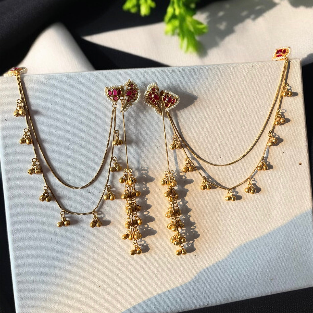 Bird Ghungroo Kashmiri Earrings