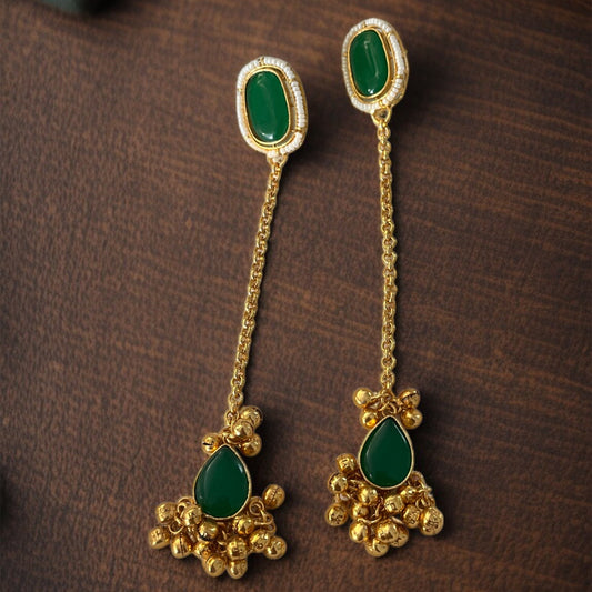 Sleek Ghungroo Kashmiri Earrings