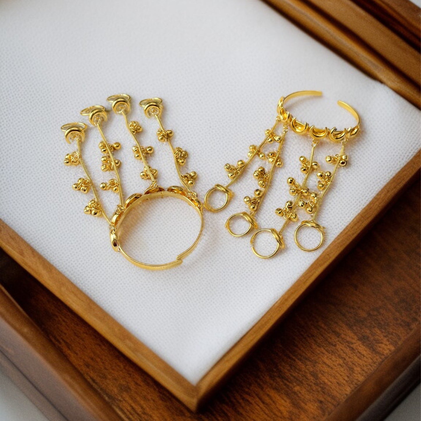Set of 2 Chand Hathphool