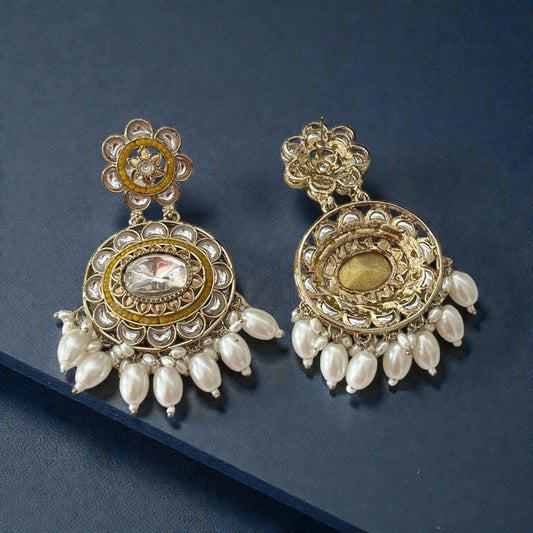 Kundan Chandbali Earrings