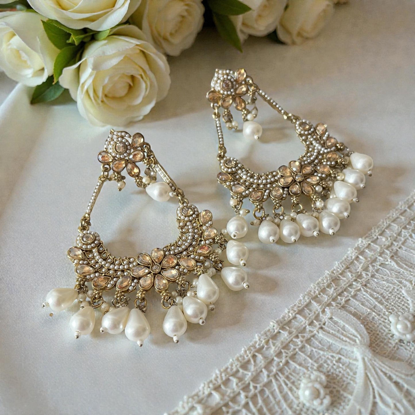 Kundan Drop Earrings
