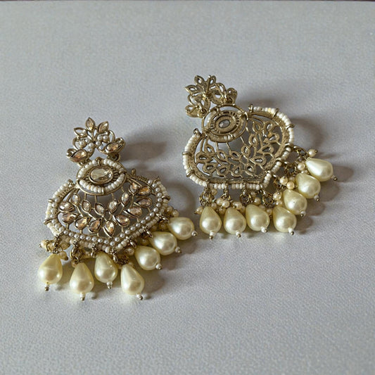 Kundan Chandbali Earrings