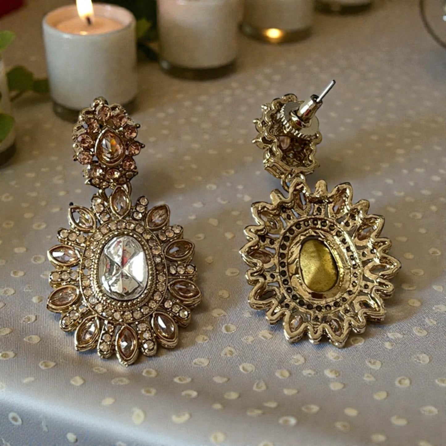 Kundan Drop Earrings