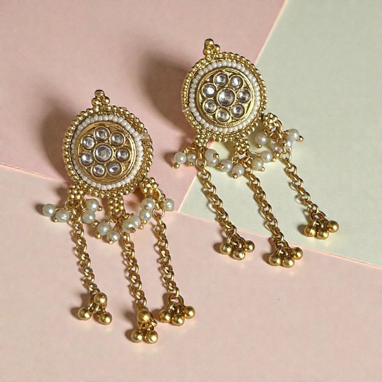 Kundan Drop Earrings