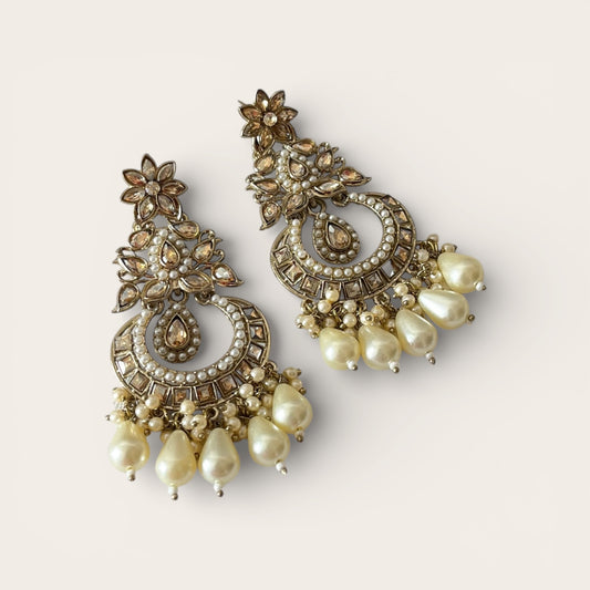 Kundan Chandbali Earrings