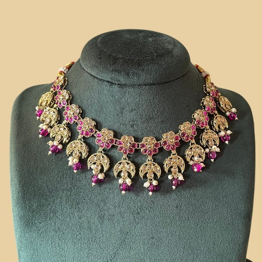 Moon Kundan Necklace Set