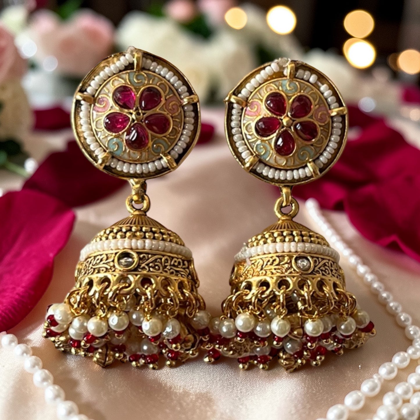 Rajwadi Choker Necklace Set