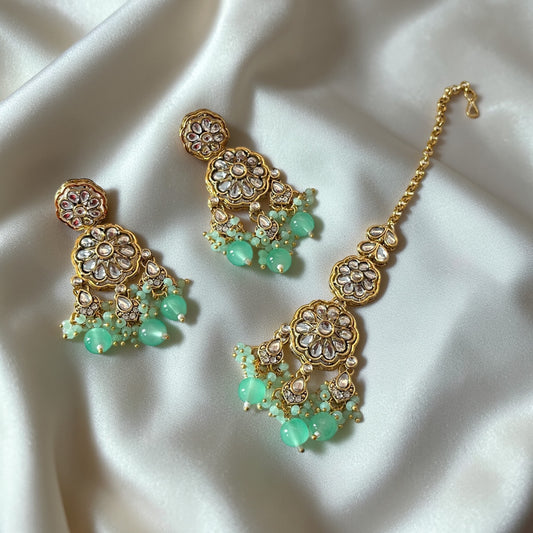 Kundan Pearl Necklace Set
