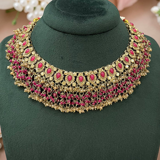 Punjabi Beads Necklace Set