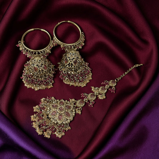 Punjabi Beads Necklace Set