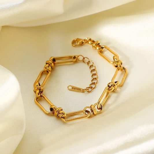 18k Gold Chain Bracelet