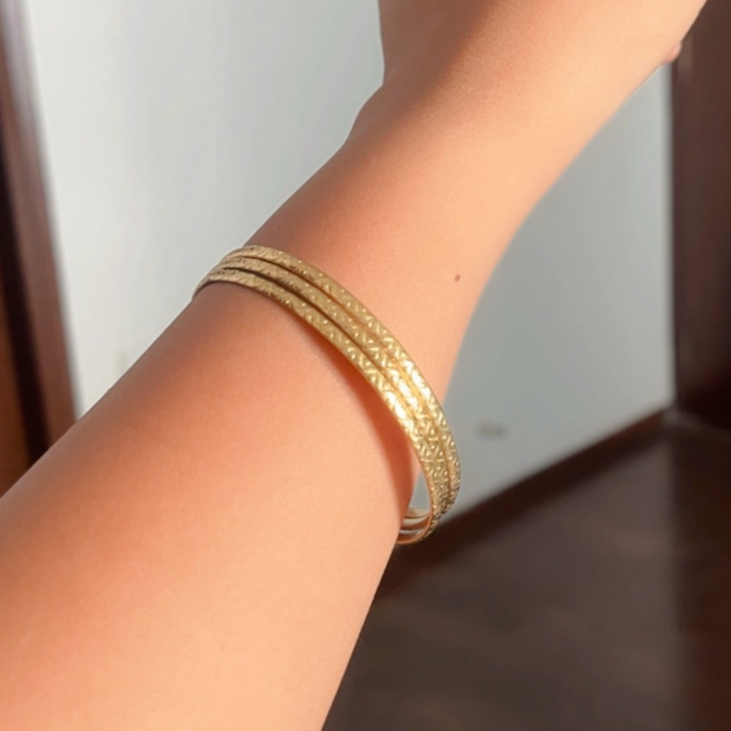 Set of 3 Gold Bangles
