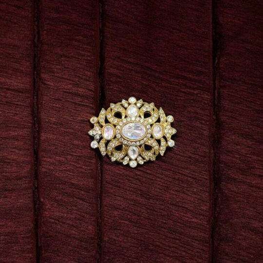 Classy Victorian White Brooch