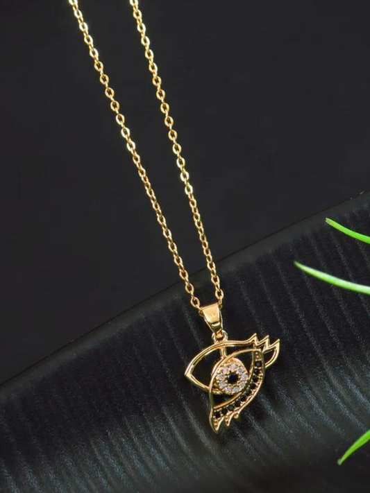 Evil Eye Spinning Pendent Necklace