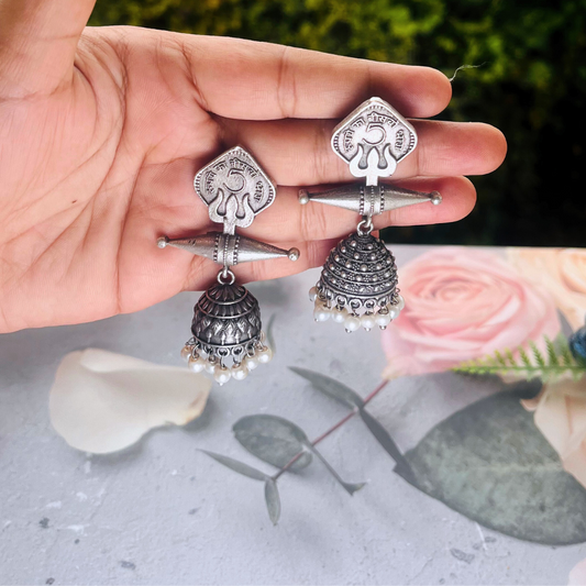Vintage 5 Paisa Coin Earrings