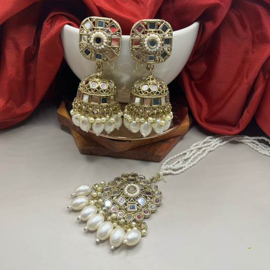 Designer Choker Set with Maang Tikka