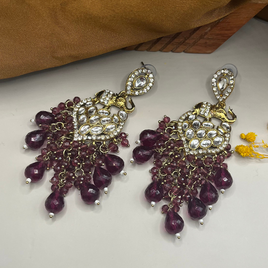 Gold-Toned Contemporary Earrings