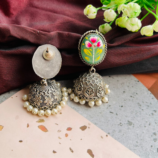 Trendy Meenakari Bling Jhumki