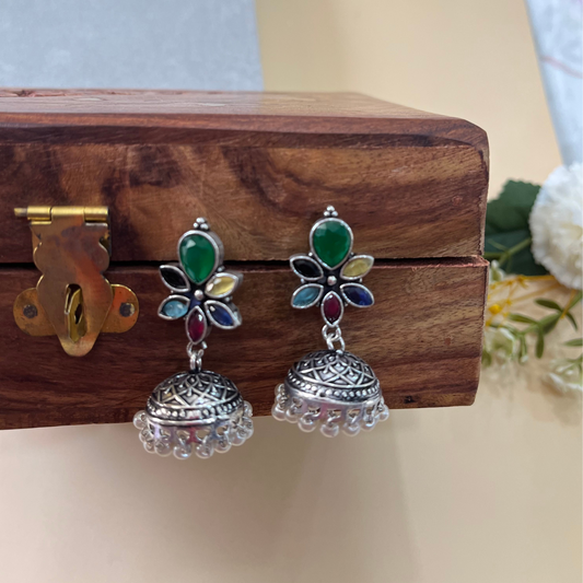 Multicolor Lightweght Jhumki Earring