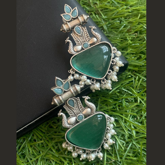 Monalisa Stone Silver Earring