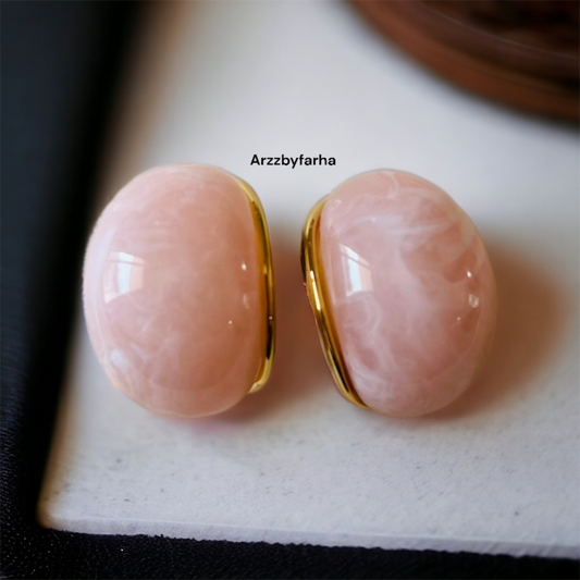 Luxe Crescent Stud Earrings